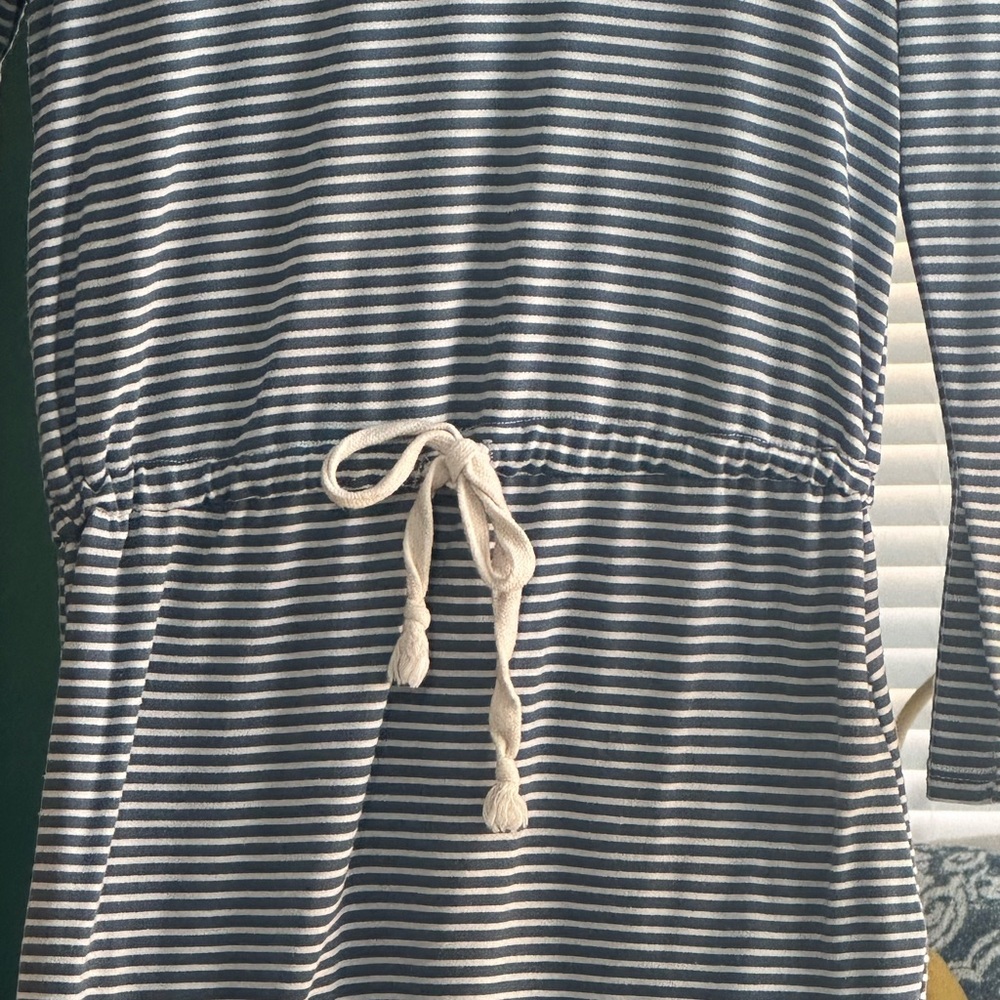 Blue And White Striped Dress - Picture 5 of 8